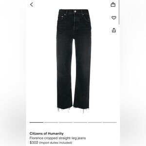 Citizens of humanity 
Florence cropped straight-leg jeans